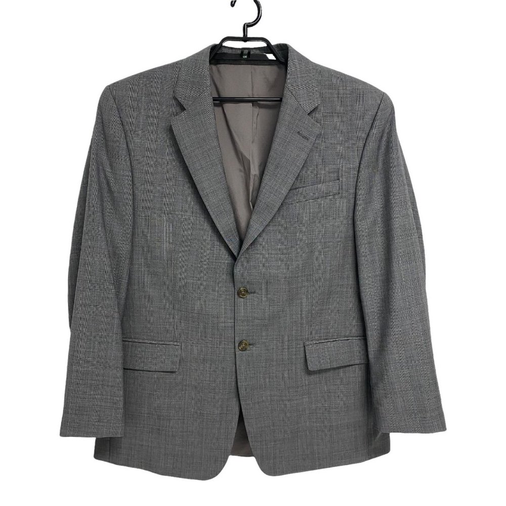 LAUREN Ralph Lauren Men's Gray Glen Check Two Button Suit Jacket Size 43R